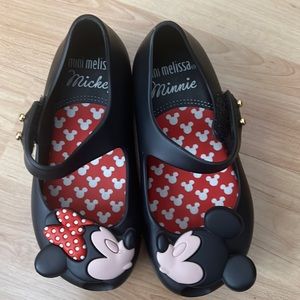 Girls mini  Melissa Mickey & Minnie Mouse shoes. Never worn!